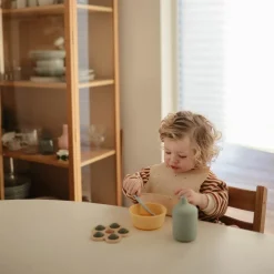 Mushie Lot de 2 cuillères en silicone Cambridge Blue-Shifting Sand