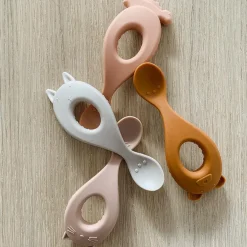 Liewood Lot de 4 cuillères en silicone Liva rose mix