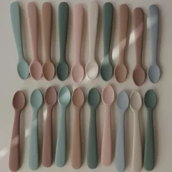 Best Lot de 2 cuillères en silicone Natural-Dried thyme Couverts