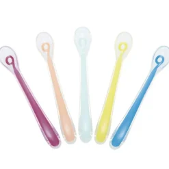 Babymoov Lot de 5 cuillères 1er âge Baby Spoons