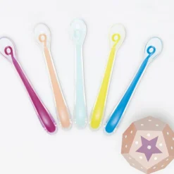 Babymoov Lot de 5 cuillères 1er âge Baby Spoons
