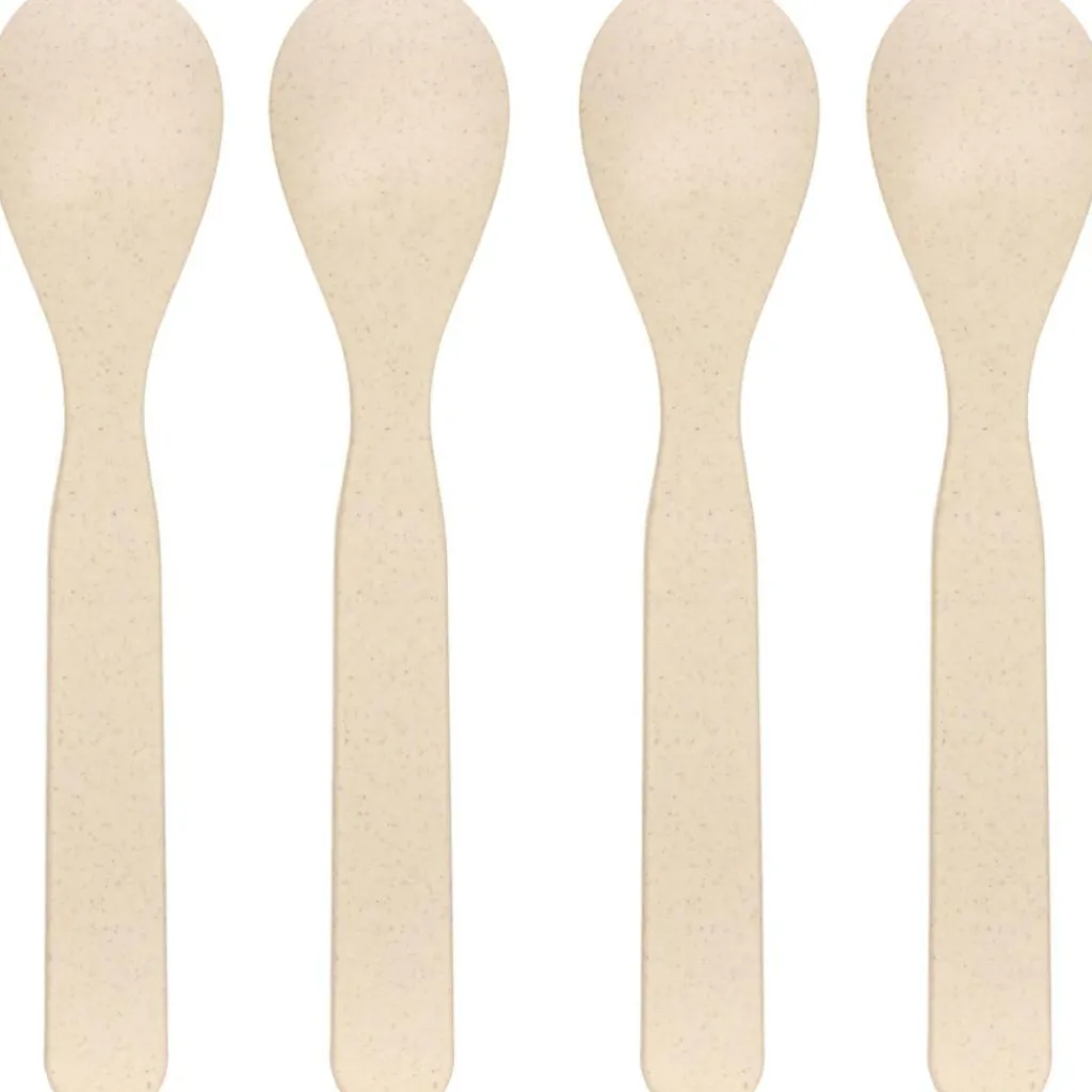 Lässig Lot de 4 cuillères Happy Rascals Smile bleu ciel