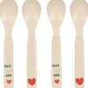 Lässig Lot de 4 cuillères Happy Rascals Coeur lavande
