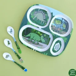 Discount Lot de 3 cuillères Les Dinosaures Gobelet