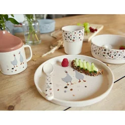 Lässig Lot de 4 cuillères Tiny Farmer mouton et oie naturel