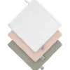 Lässig Lot de 3 débarbouillettes blanc cassé-rose poudré-olive
