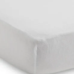 Outlet Lot de 2 draps housses blancs (60 x 120 cm) Drap Housse Bébé