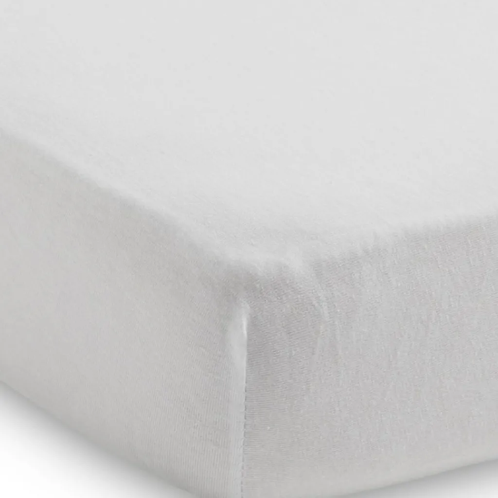 Outlet Lot de 2 draps housses blancs (60 x 120 cm) Drap Housse Bébé