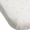 Trois Kilos Sept Lot de 2 draps housses cododo Fleurs Roses (50 x 83 cm)