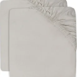 Jollein Lot de 2 draps housses de berceau Nougat (40 x 80 cm)
