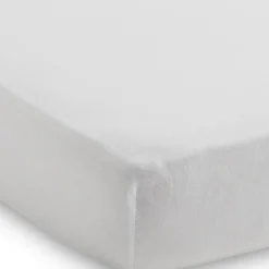 Clearance Lot de 2 draps housses de berceau blancs (40 x 80 cm) Linge De Berceau