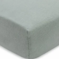 Outlet Lot de 2 draps housses en jersey Sea Green-Biscuit (40 x 80 cm) Linge De Berceau