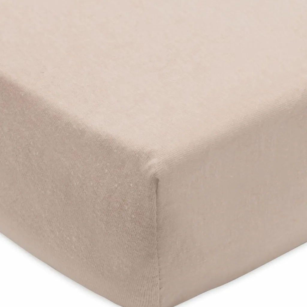 Sale Lot de 2 draps housses en jersey Wild Rose-Biscuit (70 x 140 cm) Drap Housse Bébé