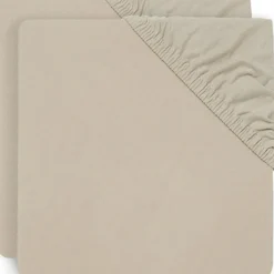 Sale Lot de 2 draps housses en coton Nougat (60 x 120 cm) Drap Housse Bébé