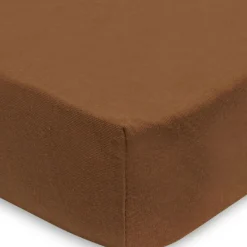Jollein Lot de 2 draps housses en coton Caramel-Biscuit (60 x 120 cm)