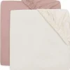 Online Lot de 2 draps housses en jersey Wild Rose-Ivory (60 x 120 cm) Drap Housse Bébé