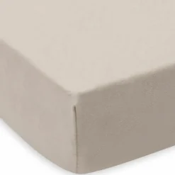 Jollein Lot de 2 draps housses en jersey pour matelas de parc Oatmeal-Sand (75 x 95 cm)