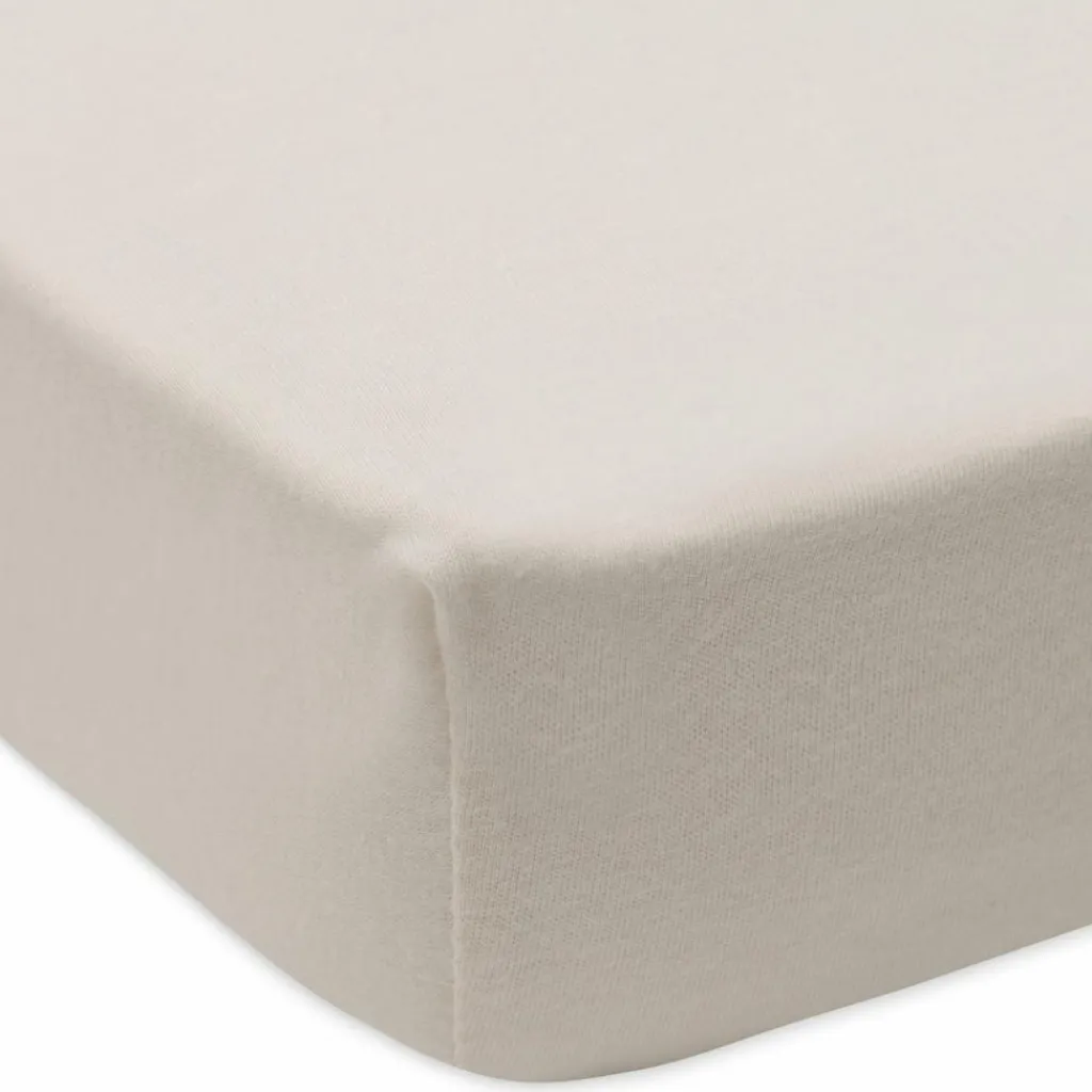 New Lot de 2 draps housses en jersey Milky Coffee-Ivory (70 x 140 cm) Drap Housse Bébé