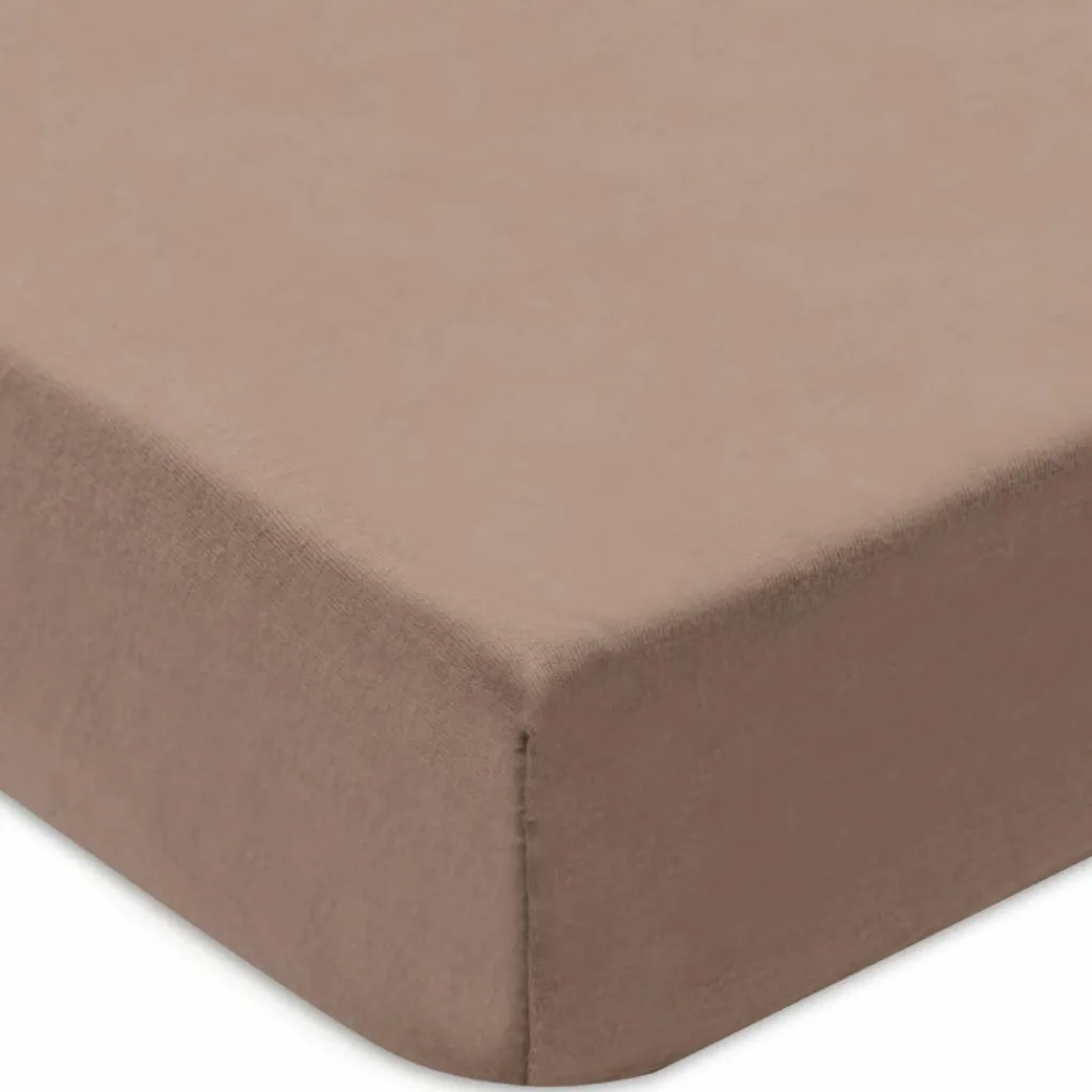 New Lot de 2 draps housses en jersey Milky Coffee-Ivory (70 x 140 cm) Drap Housse Bébé