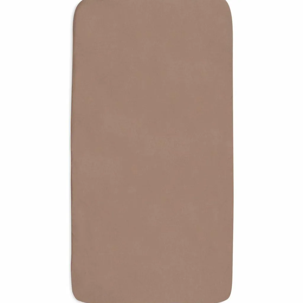 New Lot de 2 draps housses en jersey Milky Coffee-Ivory (70 x 140 cm) Drap Housse Bébé