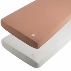 Sauthon Lot de 2 draps housses Petit Cœur (70 x 140 cm)