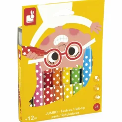 Janod Lot de 8 feutres Jumbo