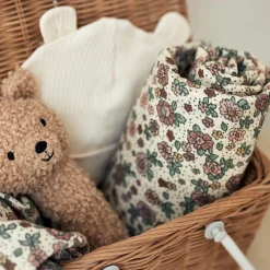 Jollein Lot de 3 gants de toilette en gaze de coton Retro Flowers