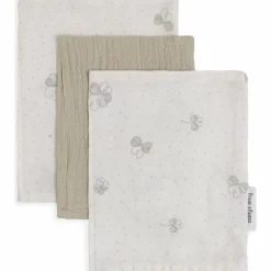 Baby's Only Lot de 3 gants de toilette Tender Beige-Clover
