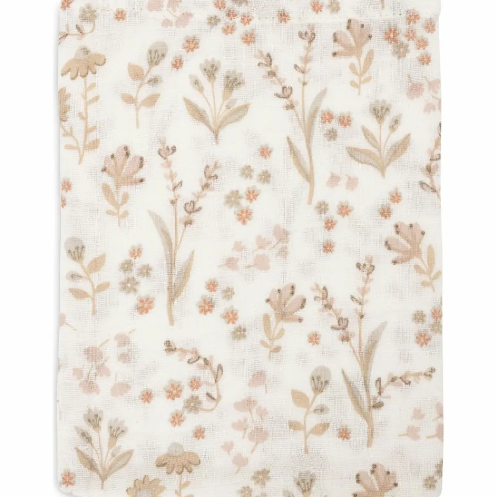 Jollein Lot de 3 gants de toilette en gaze de coton Bloomy