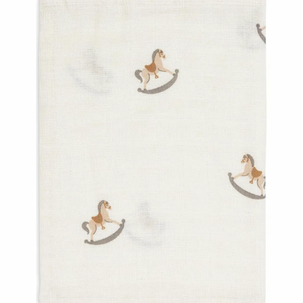 Jollein Lot de 3 gants de toilette en gaze de coton Nostalgic Ride