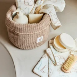 Jollein Lot de 3 gants de toilette en gaze de coton Elephant Tales