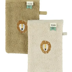 New Lot de 2 gants de toilette Lion Gant De Toilette
