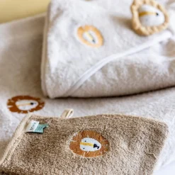 New Lot de 2 gants de toilette Lion Gant De Toilette