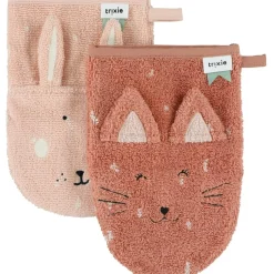 Online Lot de 2 gants de toilette Mrs. Cat et Mrs. Rabbit Gant De Toilette