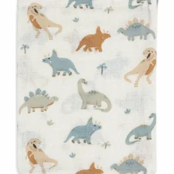 Jollein Lot de 3 gants de toilette en gaze de coton Roarsome