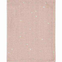 Jollein Lot de 3 gants de toilette en gaze de coton Twinkling Wild Rose