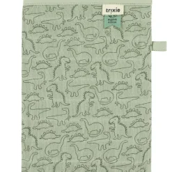 Trixie Lot de 3 gants de toilette en mousseline Daring Dino