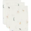 Jollein Lot de 3 gants de toilette en gaze de coton Jungle Jambo