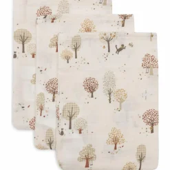 Discount Lot de 3 gants de toilette en gaze de coton Tiny Park Gant De Toilette