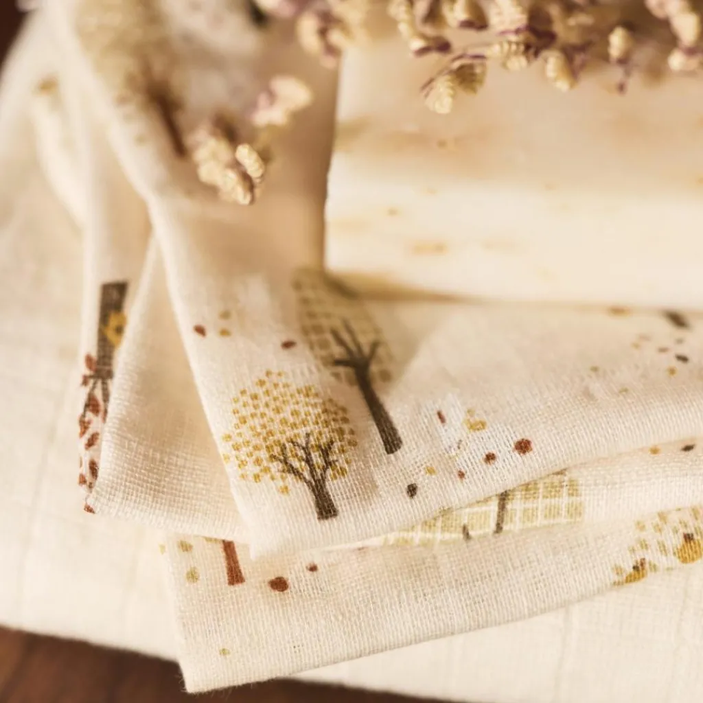 Discount Lot de 3 gants de toilette en gaze de coton Tiny Park Gant De Toilette