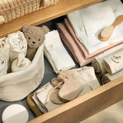 Jollein Lot de 3 gants de toilette en gaze de coton Lovely Birds