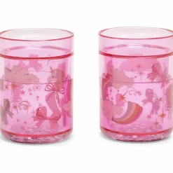 Konges Slojd Lot de 2 gobelets à paillettes Rainbow Bow