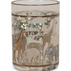 Konges Slojd Lot de 2 gobelets à paillettes Safari