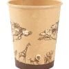 Clearance Lot de 8 gobelets Safari Kraft (255 ml) Gobelets En Carton