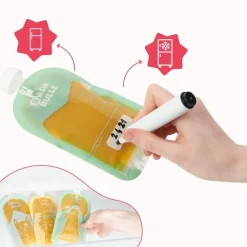 Outlet Lot de 15 gourdes réutilisables (150 ml) Gourde Alimentaire