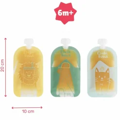 Outlet Lot de 15 gourdes réutilisables (150 ml) Gourde Alimentaire