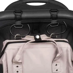 Dooky Lot de 2 grands crochets pour poussette noir