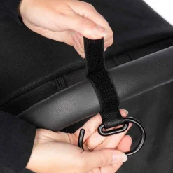 Dooky Lot de 2 grands crochets pour poussette noir