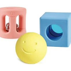 Best Lot de 3 hochets géométriques en riz Hochet