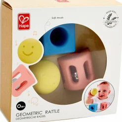 Best Lot de 3 hochets géométriques en riz Hochet